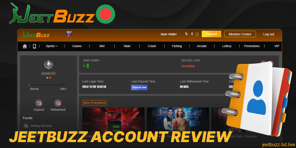 The main features of the Jeetbuzz account for Bengali gamblers