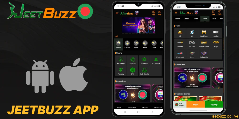 Jeetbuzz mobile app for Bengali players