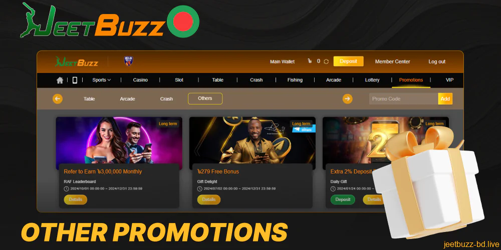 Other promotions available on Jeetbuzz Bangladesh